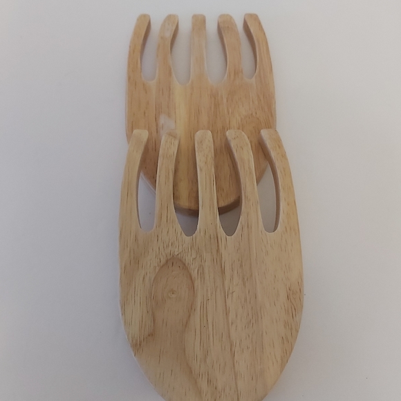 Cuillères à salade en bois - Picture 3 of 5